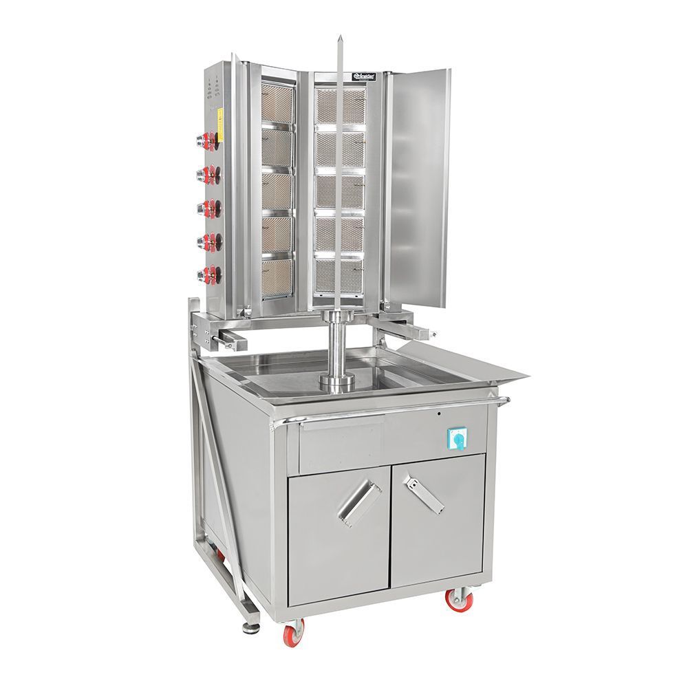 Himaksan HMK-AMDNG 8 Arabalı Döner Ocağı 8 Radyanlı LPG'li