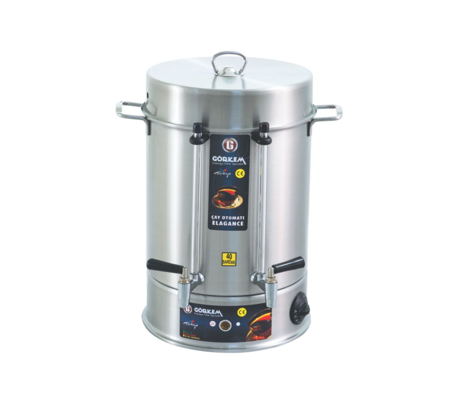 Görkem CM 40 Çelik Musluklu 40 Bardak Çay Otomatı 170