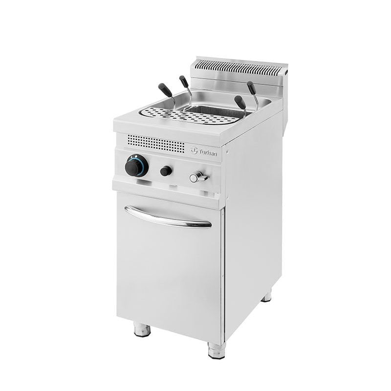 Turhan Çelik Makarna Haşlama Makinesi Dolaplı Gazlı 26 L 40x70x85 Cm TC.7MG400