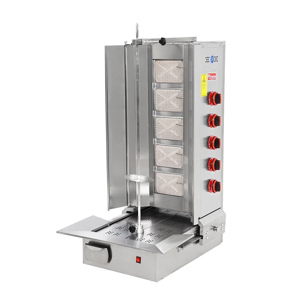 Himaksan HMK-AMDNG 5 Alttan Motorlu Döner Ocağı 5 Radyanlı Doğalgazlı