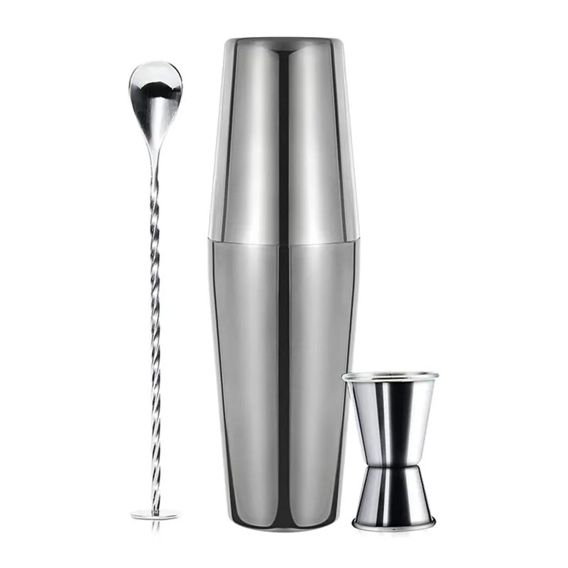 Vosco VSC-300B 3 Parça Boston Shaker Kokteyl Seti, 750 ml