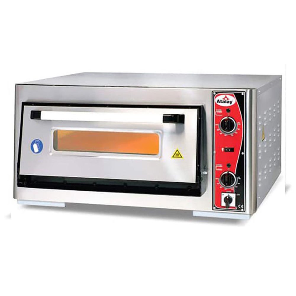 Atalay Pizza Fırını Tek Katlı  Ø30X4 Pizza Kapasiteli Elektrikli 62x62 APF-62-1