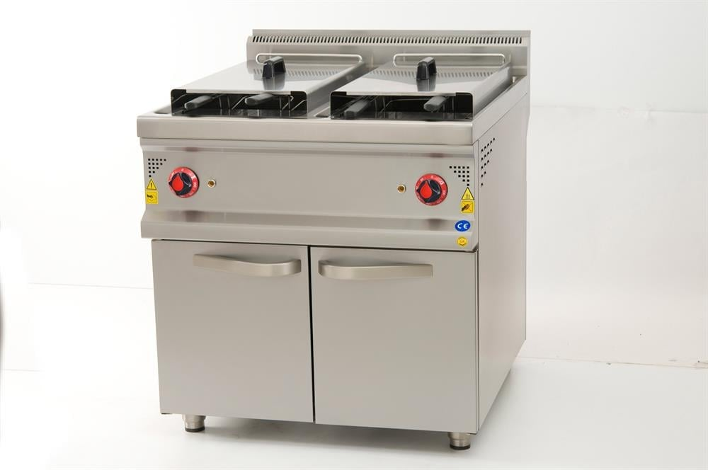 CSA Elektrikli Fritöz 24+24 Litre Alt Dolaplı 80x90x85 cm KRCS.DFE.890