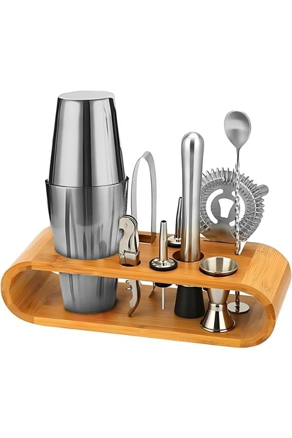 Vosco VSC-900B 10 Parça Avantajlı Kokteyl Set Boston Shaker (750ml)