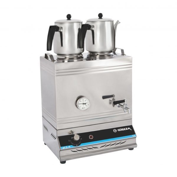Görkem KPE 40 Çay Kazanı 2 Demlikli Pleytsiz Elektrikli 141