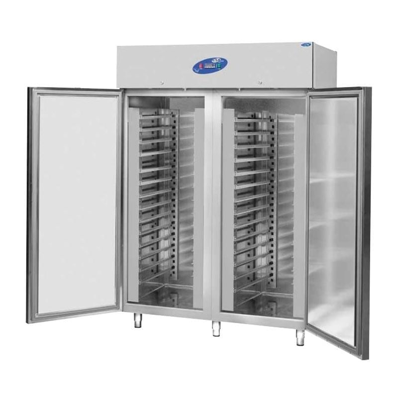 CSA Dik Tip Çift Kapılı Hamur Dinlendirme Dolabı 140x81x220 cm 304 Kalite CS.DBLK.1400.T