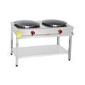 Himaksan HMK-TBGZOG 2 Taban Raflı Çiftli Gözleme Ocağı LPG'li 120x60x85 cm