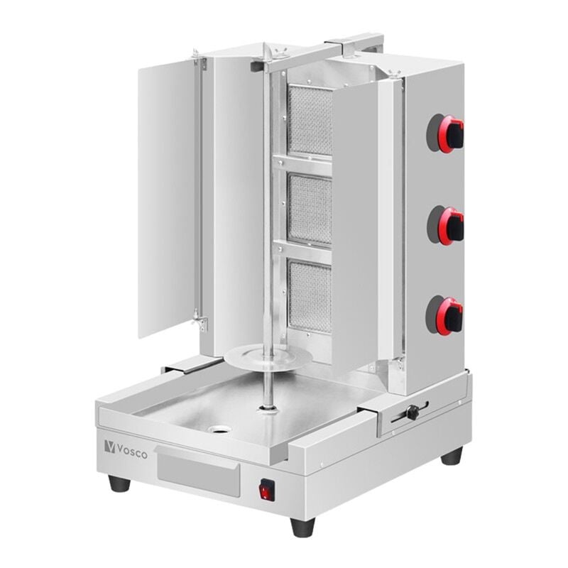 Vosco VKM-G3R Alttan Motorlu 3 Radyanlı Döner Makinesi, LPG