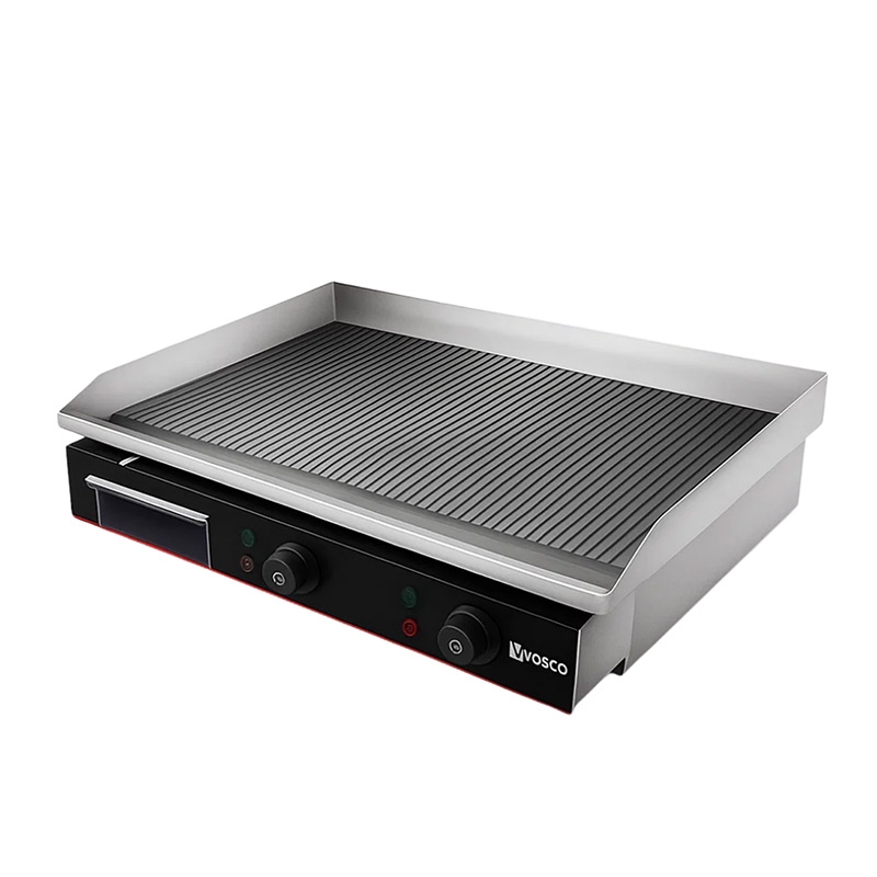 Vosco VBL-922 Çift Kontrollü Oluklu Izgara, 73x47x24 cm, Elektrikli