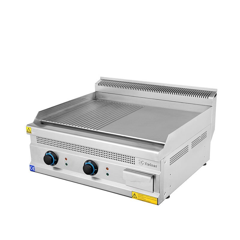 Turhan Çelik Pleyt Izgara Yarı Oluklu Elektrikli 80x70x30 Cm TC.7IE800