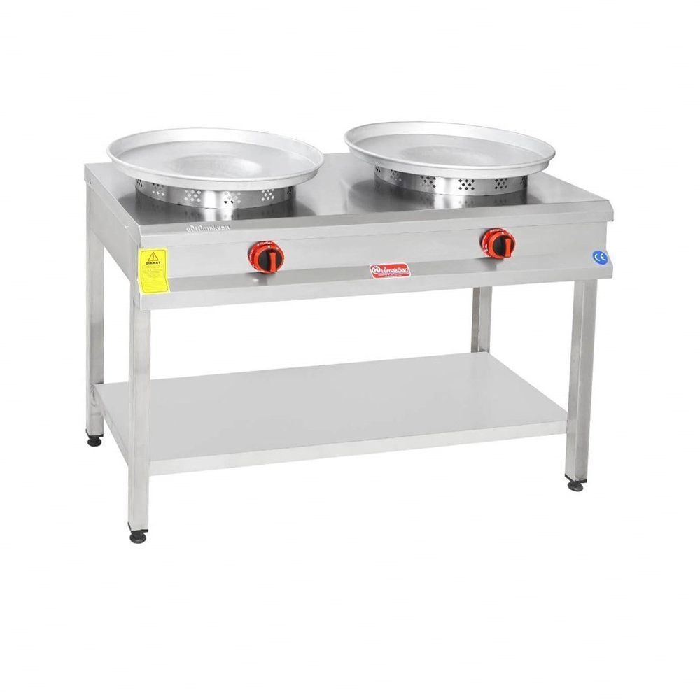 Himaksan HMK-TBTNOG 2 Taban Raflı Çiftli Tantuni Ocağı Doğalgazlı 120x60x85 cm