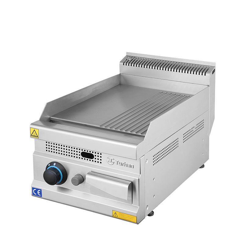 Turhan Çelik Pleyt Izgara Yarı Oluklu Gazlı 40x70x30 Cm 4070-IZG