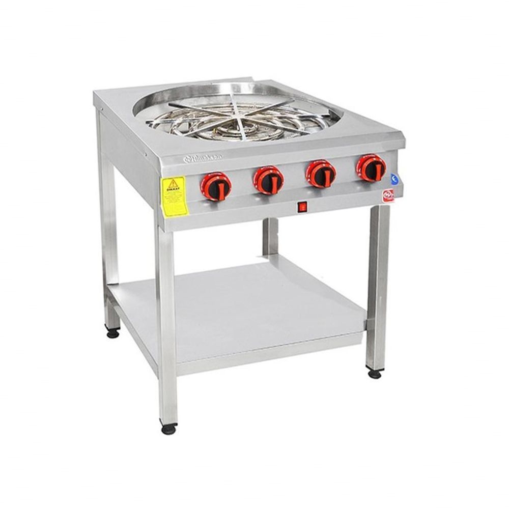 Himaksan HMK-TBMBROG 1 Taban Raflı Motorlu Tekli Börek Ocağı Doğalgazlı 70X70X85 cm
