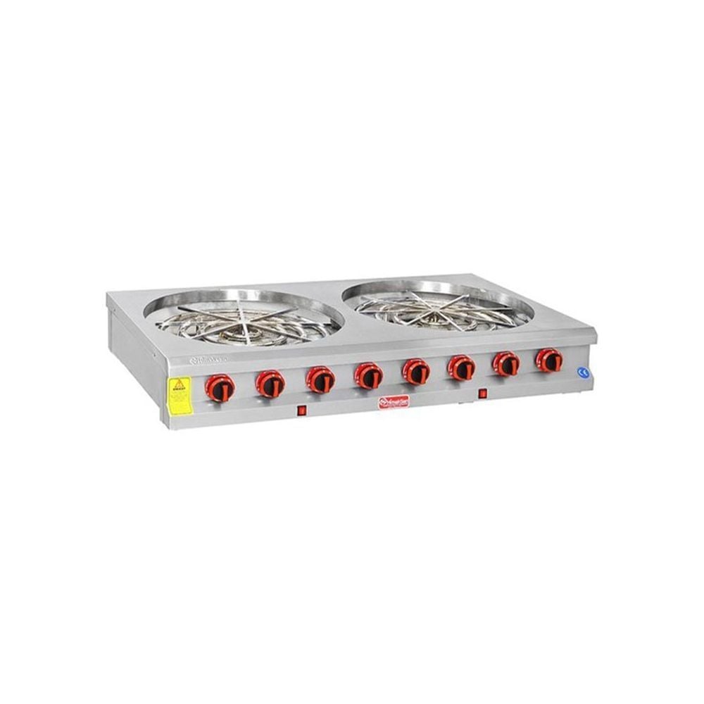 Himaksan HMK-MBROG 2 Set Üstü Motorlu Çiftli Börek Ocağı LPG'li 130X70X30 cm