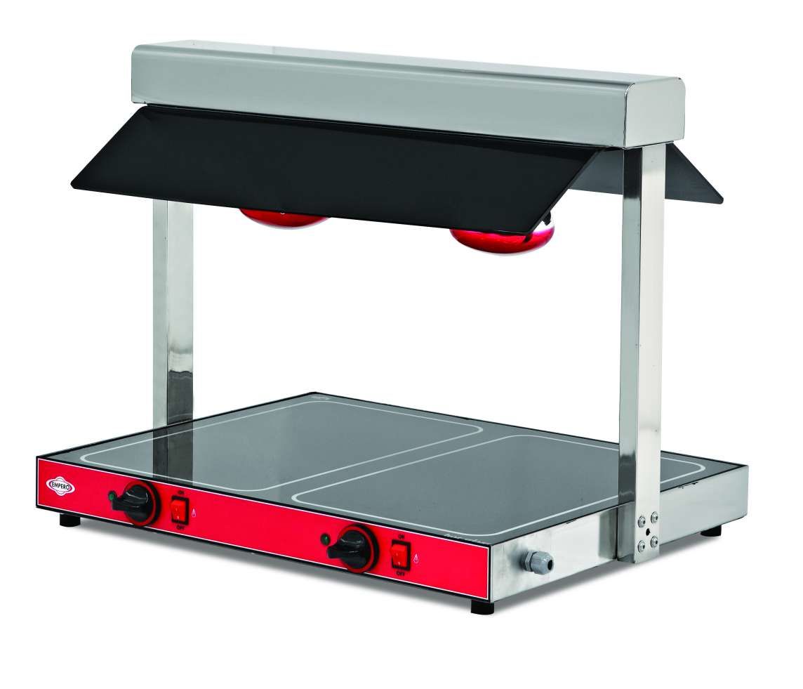 Empero EMP.STU.01 Halojen Isıtıcılı Sıcak Teşhir Ünitesi 2xGN1/1