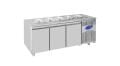 CSA CS-TEK-3-700-SHS 3 Kapılı Havuzlu Salad Bar Buzdolabı 474 Litre 188x70x85 cm 304K