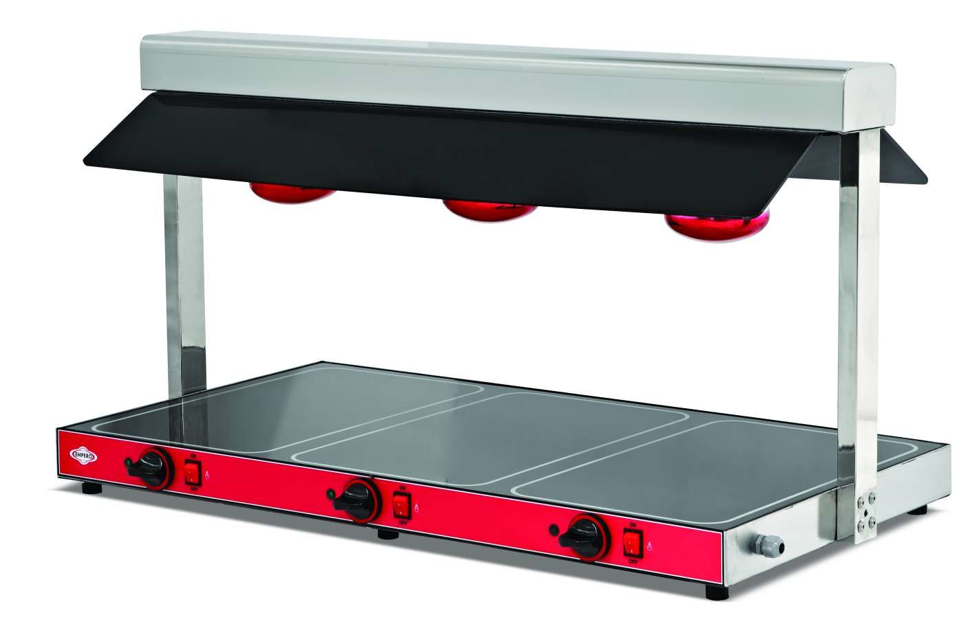 Empero EMP.STU.02 Halojen Isıtıcılı Sıcak Teşhir Ünitesi 3xGN1/1