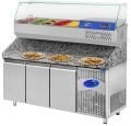 CSA CS-PİK-200 3 Kapılı Granit Tablalı Pizza Hazırlık Buzdolabı 615 Litre 200x80x108 cm 304K