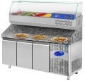 CSA CS-PİK-200 3 Kapılı Granit Tablalı Pizza Hazırlık Buzdolabı 615 Litre 200x80x108 cm 304K
