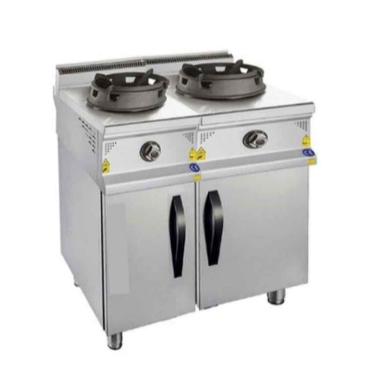 CSA Gazlı Wok Ocak İkili Alt Dolaplı 80x90x85 cm KRCS.DWOG.890