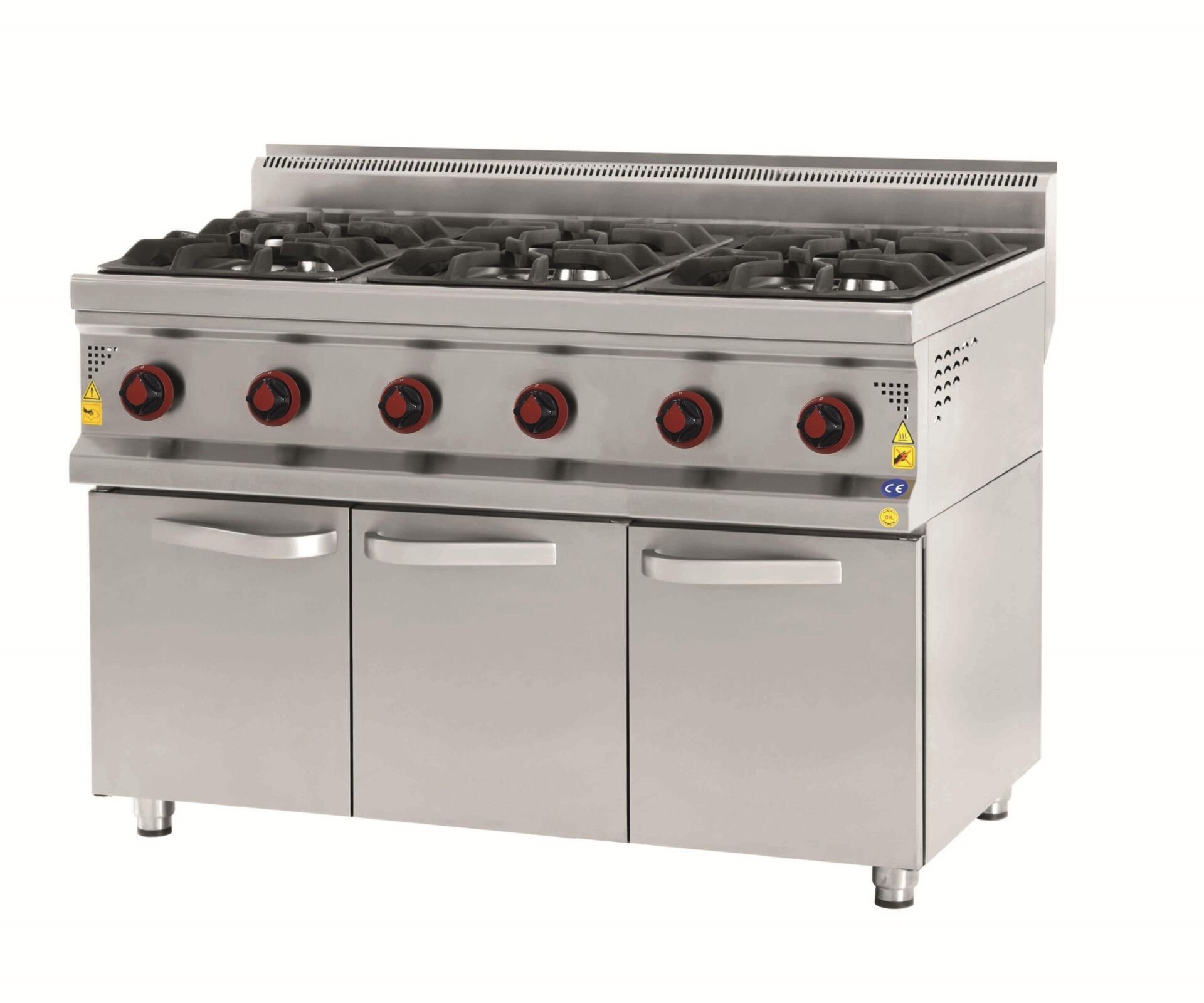 CSA 6 lı Gazlı Ocak Alt Dolaplı 120x90x85 cm KRCS.DOGL.1290