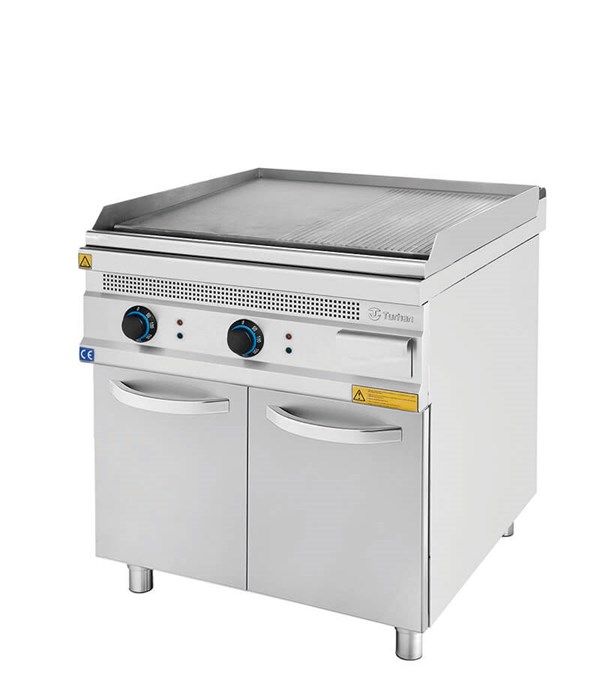 Turhan Çelik Düz Pleyt Izgara Dolaplı Elektrikli 80x93x85 Cm TC.9IE800