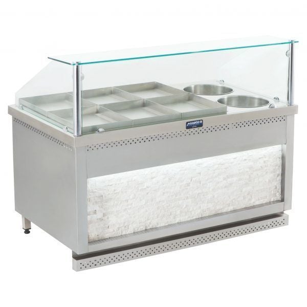 Görkem 6+4 Sulu Yemek Tezgahı Elektrikli 185x85x85/125 cm 925