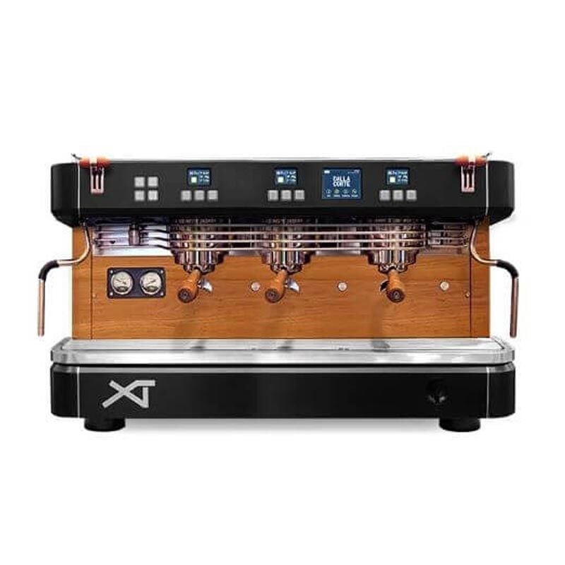 Dalla Corte XT Classic Espresso Kahve Makinesi, 3 Gruplu, Siyah Ceviz