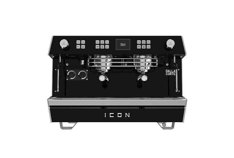 Dalla Corte Icon Espresso Kahve Makinesi, 2 Gruplu, Siyah Ceviz