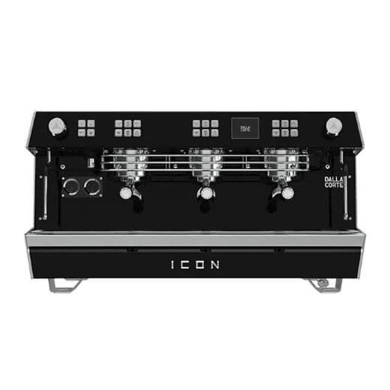 Dalla Corte Icon Espresso Kahve Makinesi, 3 Gruplu, Siyah Ceviz