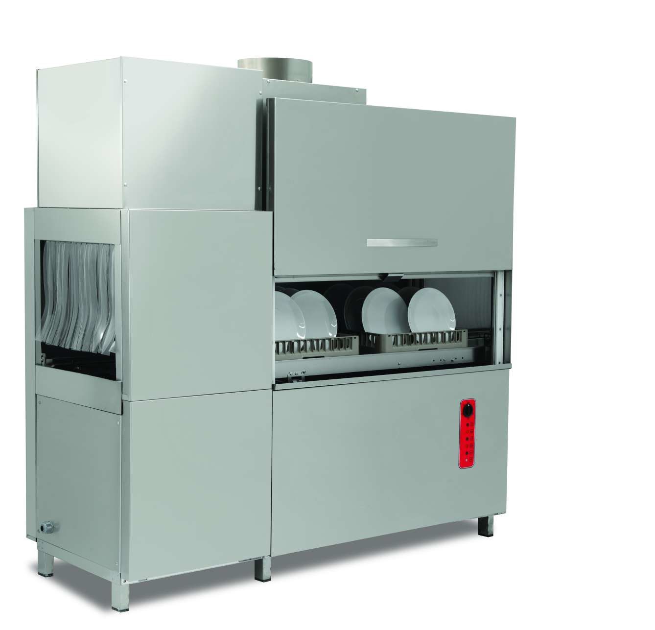 Empero EMP.2000-SOL-L Kurutma Tünelli Konveyörlü Bulaşık Makinesi Sol Girişli 2200 Tabak/Saat 380V