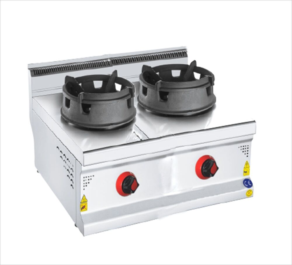 CSA Gazlı Wok Ocak Çiftli Set Üstü 80x90x30 cm KRCS.SWOG.890