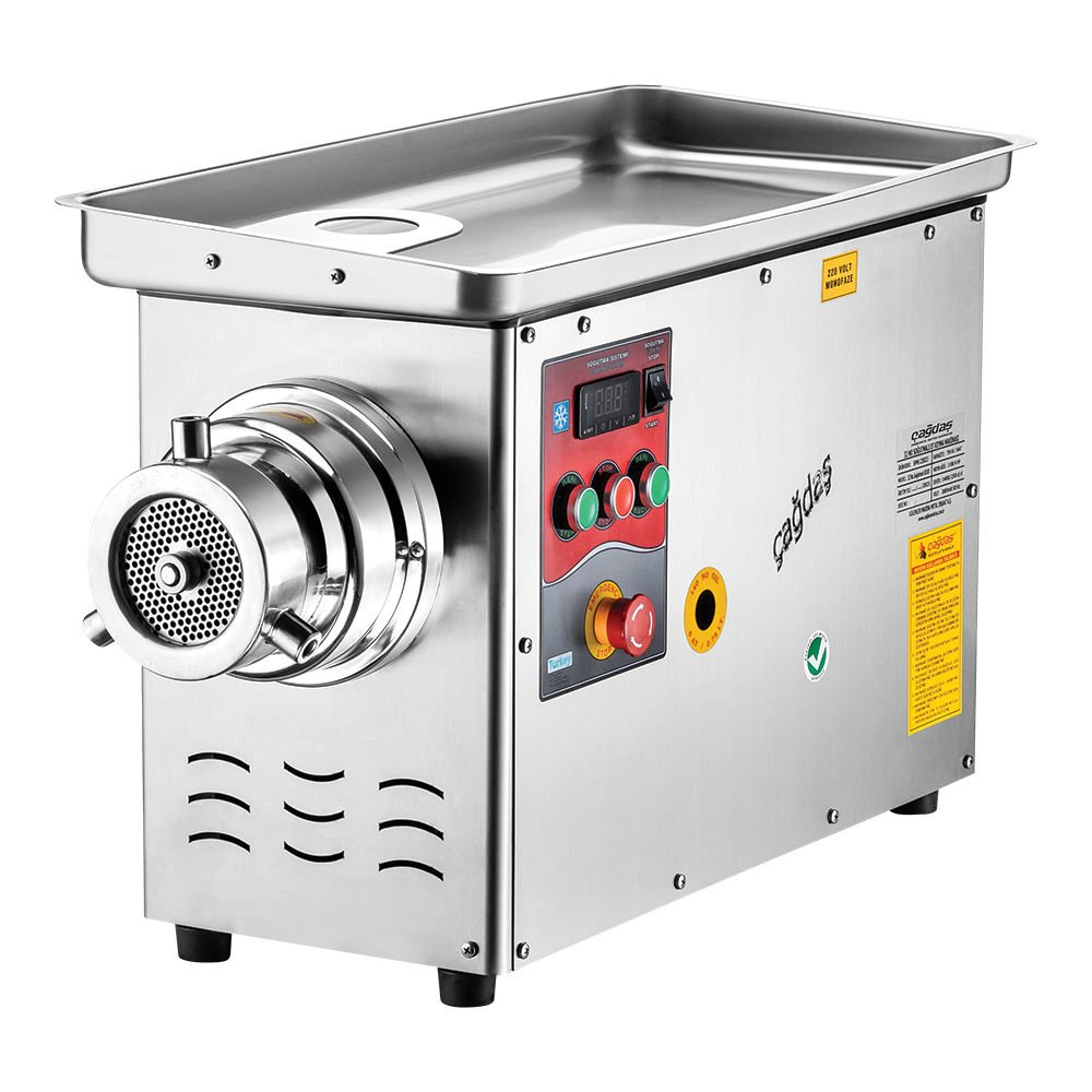 Çağdaş SPMK 32'lik Soğutmalı Kıyma Makinesi, Paslanmaz Krom Kafa 220 V