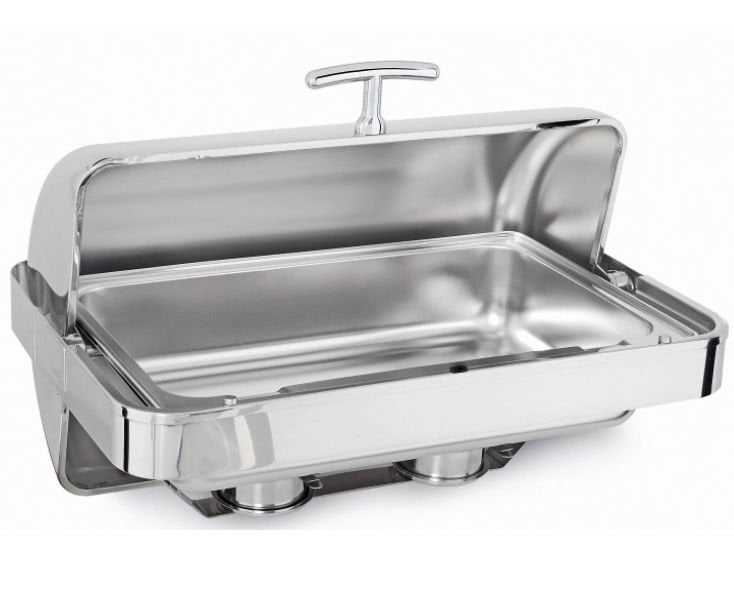 Kayalar Roll Top Kapak Chafing Dish - Reşo Dikdörtgen 180°  Elektrikli Ankastre