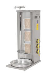 İnox Master 3'Lü Döner Ocağı Gazlı / Lpg İMR-DNR-301