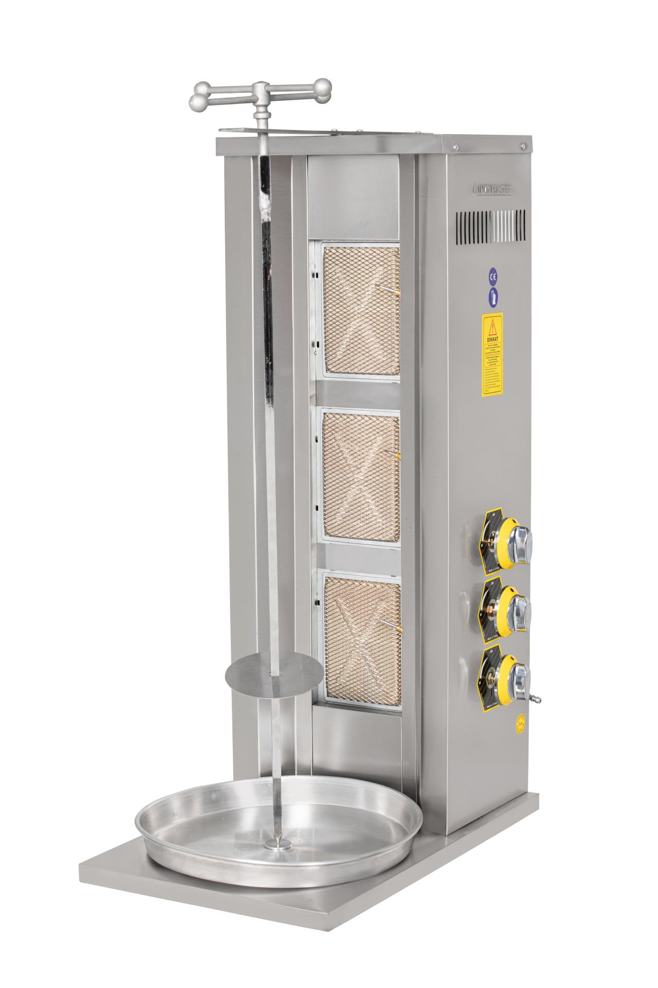 İnox Master 3'Lü Döner Ocağı Gazlı / Lpg İMR-DNR-301