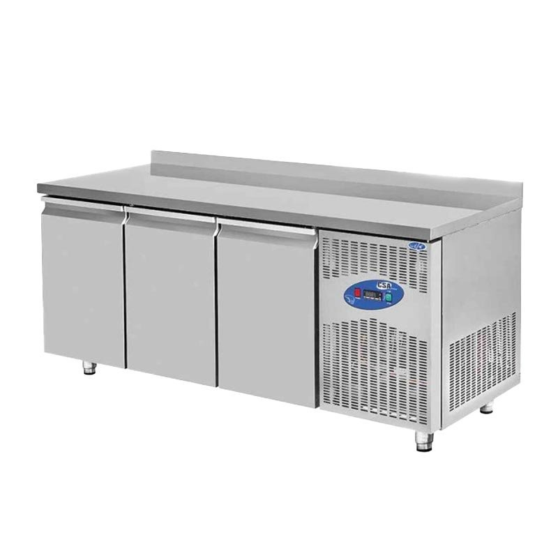 CSA CS.TEK.3.600.200cm Tezgah Tipi Buzdolabı 3 Kapılı 200×60 Cm 474 L 304 Kalite