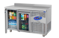 CS.TEZ.2.600.C.150CM CSA İNOX - TEZGAH TİPİ BUZDOLABI CAM KAPILI 1500*600*850 220V-50Hz/0,16 KW