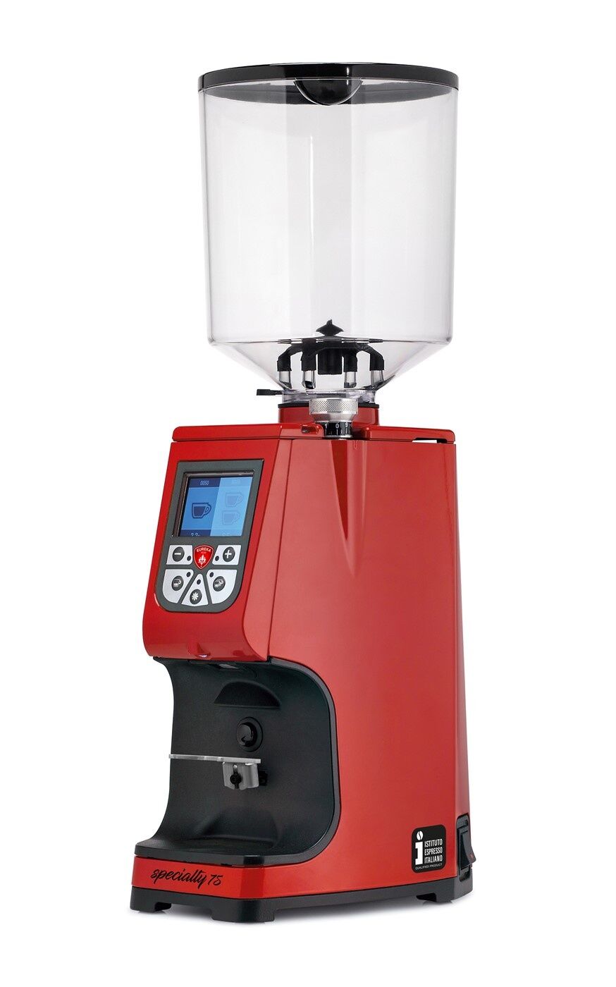 Eureka ATOM SPECIALTY 75 On Demand Kahve Değirmeni, 75 mm, kırmızı