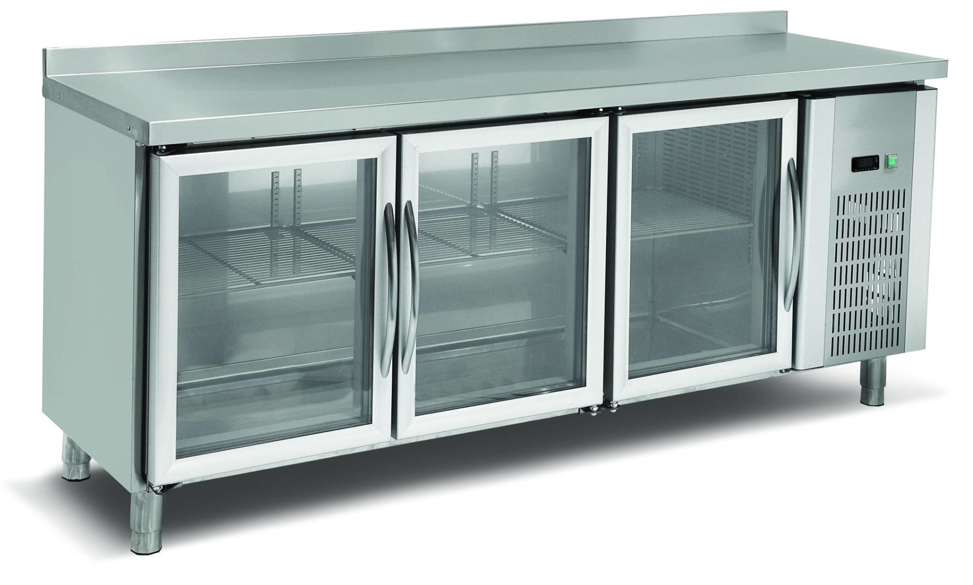 Empero  EMP.200.60.03-CLS Tezgah Tipi 3 Cam Kapılı Buzdolabı 400 lt 200x60x85 cm