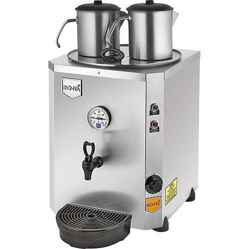 Remta DE11 Jumbo Çay Makinesi 2 Demlikli 23 lt Gri