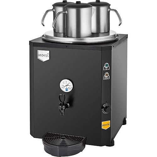 Remta DE10 Jumbo Çay Makinesi 3 Demlikli 40 lt Siyah