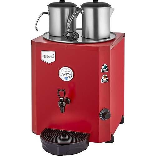 Remta DE11S Jumbo Çay Makinesi Şamandıralı 2 Demlikli 23 lt Kırmızı
