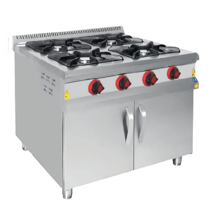 CSA 4 lü Ocak Alt Dolaplı Gazlı ve Lpg Li Ce Belgeli 100x100x85 cm KRCS.SDKZL.1010.CE