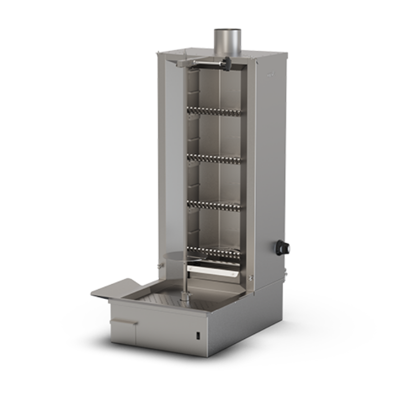 Ersöz 5 Gözlü Alttan Motorlu Kömürlü Döner Ocağı 60x79x157 cm EDO67