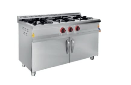 CSA 3 lü Gazlı Ocak Alt Dolaplı Ce Belgeli 140x60x85 cm KRCS.SDKZ.1460.CE