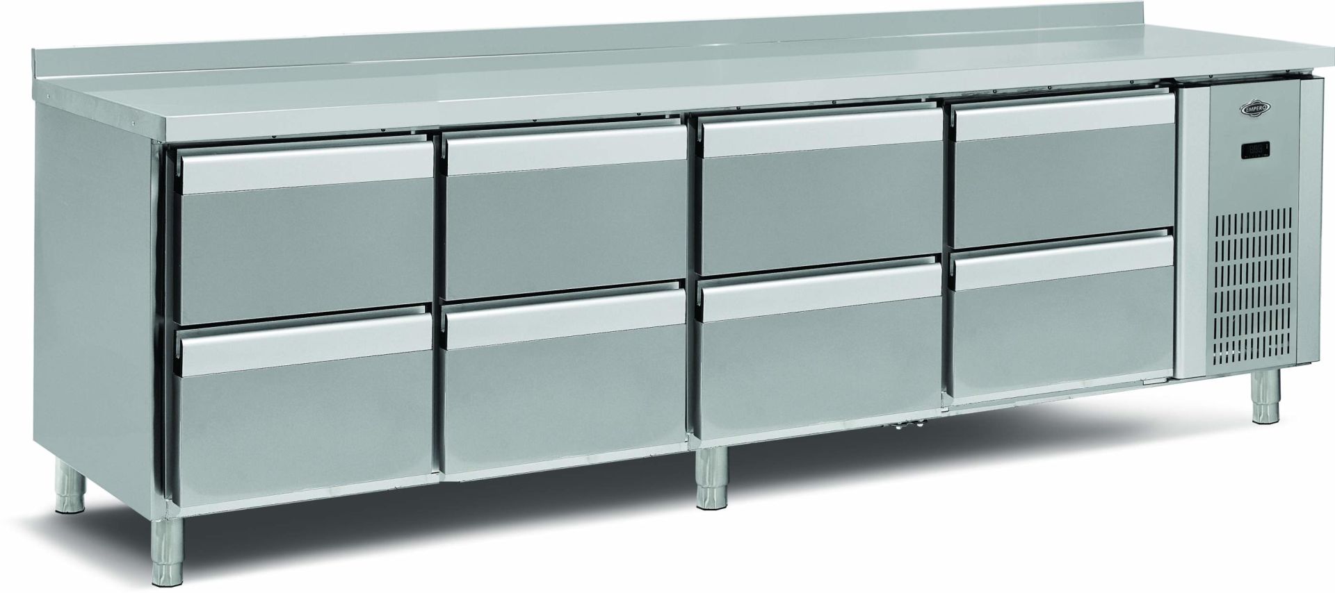 Empero EMP.255.70.01-8C Tezgah Tipi 8 Çekmeceli Buzdolabı 700 lt 255x70x85 cm