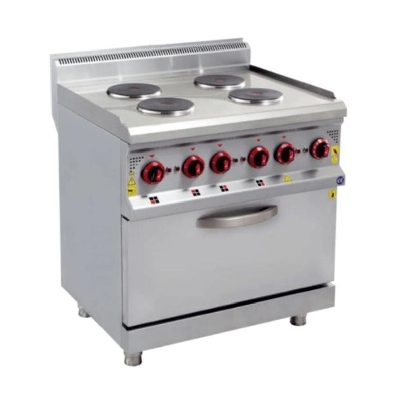 CSA 4 lü Elektrikli Kuzine 80x80x85 cm KRCS.KZE.880.CE