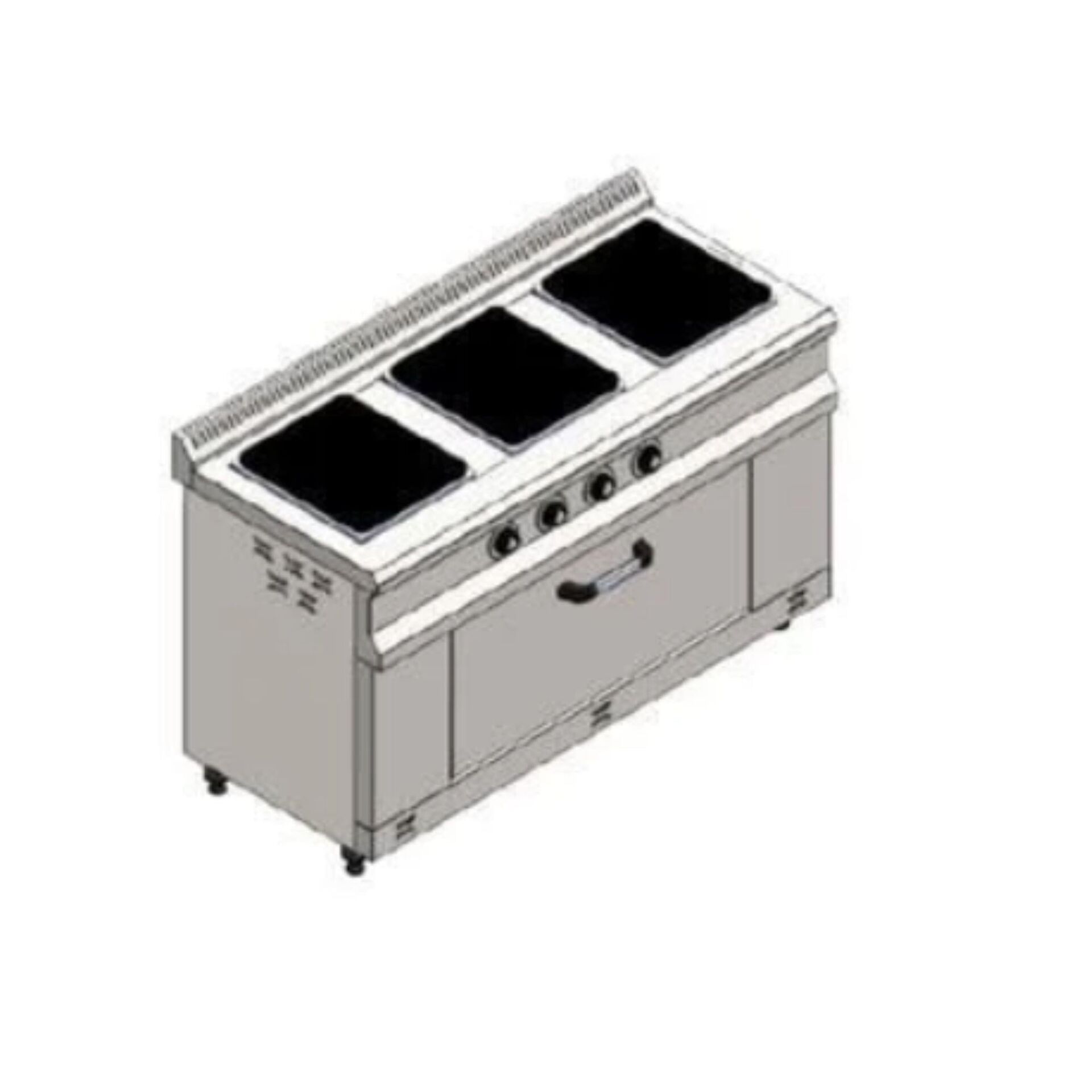 CSA 3 lü Elektrikli Kuzine 140x60x85 cm KRCS.KZE.1460.CE