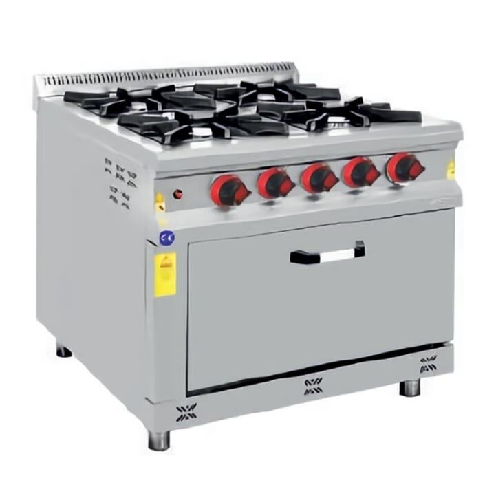 CSA 4 lü Gazlı Kuzine Ce Belgeli 80x80x85 cm KRCS.KZG.880.CE